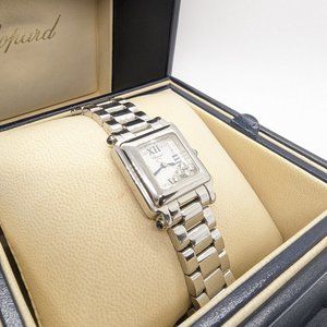 Chopard Happy Sport Diamond Stainless Steel White dial 22mm Quartz Watch 27/8893